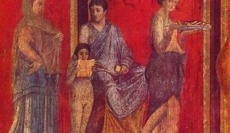 Rojo Pompeyano Fresco De Pompeian En Ruinas Imagen De Archivo Imagen De