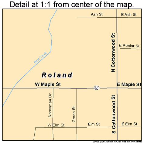 Roland Iowa Map