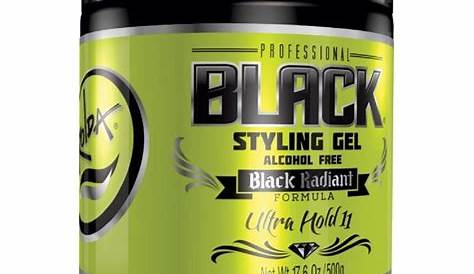 Rolda Black Styling Hair Gel Ultra Strong Hold Alcohol Free 500g For