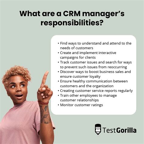 role of a crm manager
