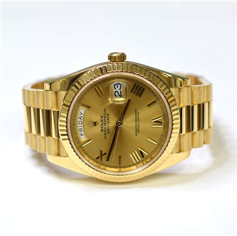 rolex 40mm president 18k yellow gold