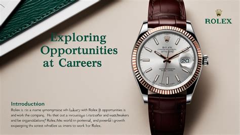 Unlock Your Future with Exciting Rolex Careers Opportunities Today