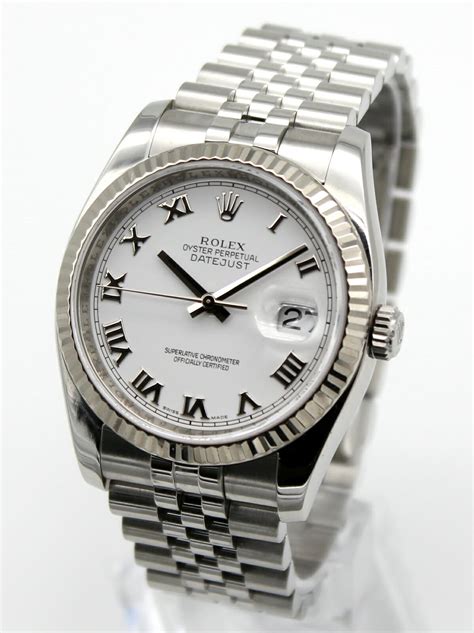 rolex datejust 36 white dial