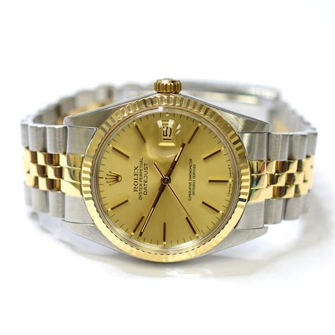 rolex datejust 36mm stainless steel and gold