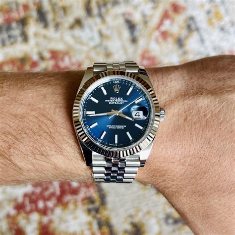 rolex datejust 41 blue