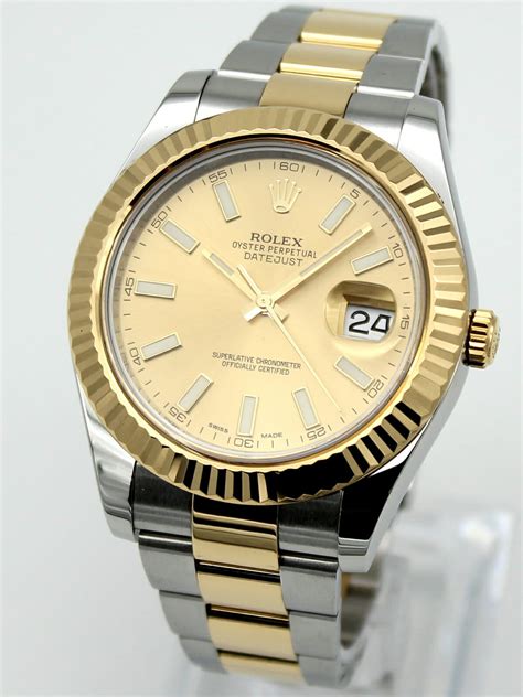 rolex datejust 41 champagne dial