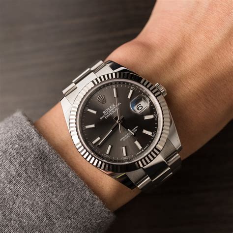 rolex datejust 41 rhodium