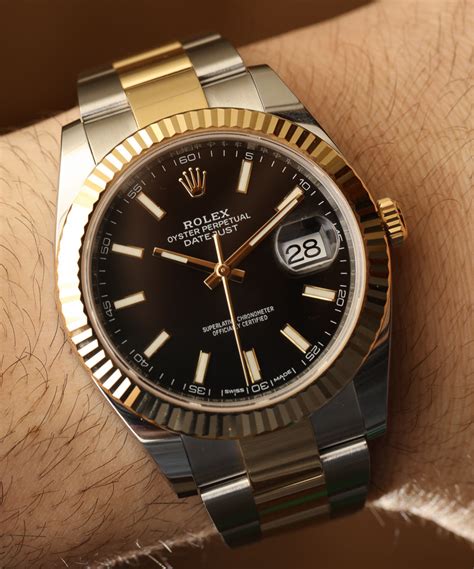 rolex datejust 41mm two tone