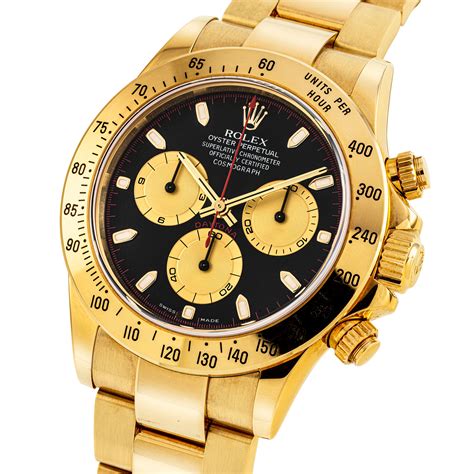 rolex daytona gold watch