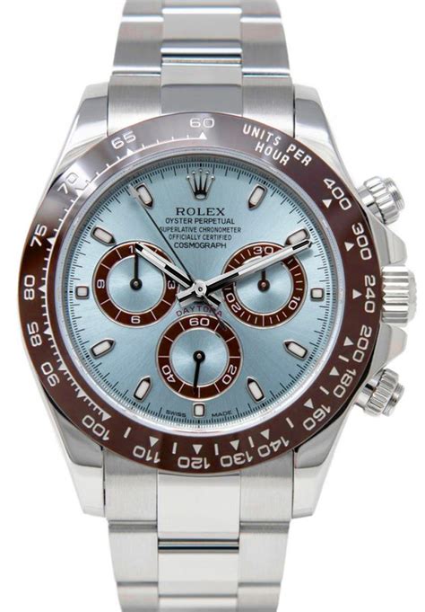 rolex daytona ice blue stainless steel