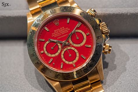 rolex daytona red dial