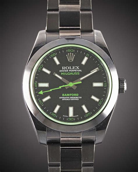 rolex oyster perpetual milgauss bamford