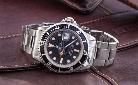 rolex red submariner vintage watch