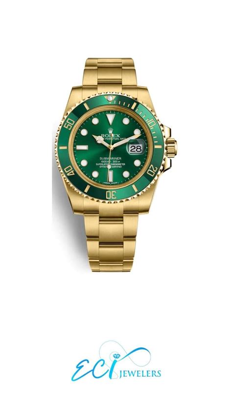 rolex submariner green gold