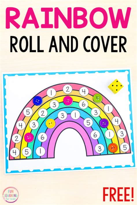 Roll And Cover Math Game Printable