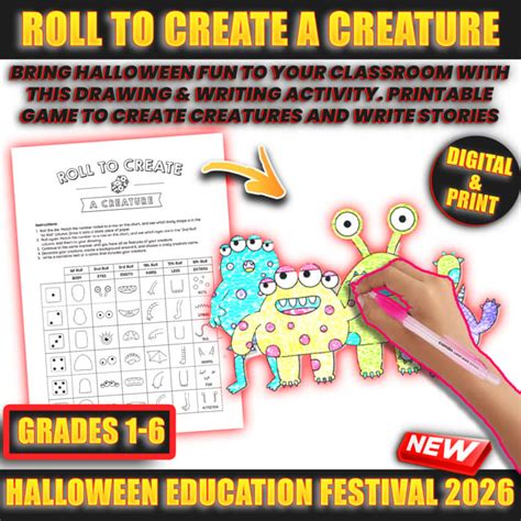 Roll To Create A Creature Printable