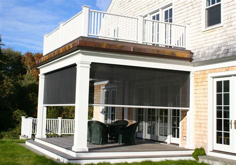 Rectractable & Motorized Patio Screens Roll Up Patio Screens The