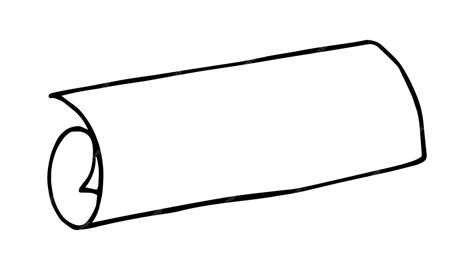 Rolled Paper Cartoon