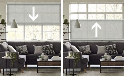 Roller Blinds Pull Up Bottom