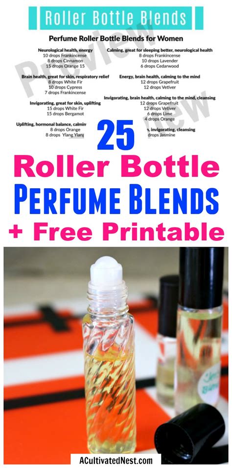 Roller Bottle Perfume Recipes