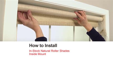 Roller Shades How To Install