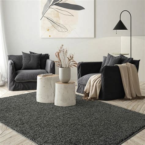 Teppich SHAGGY schwarz 200x290 cm Hochflor & Shaggyteppiche
