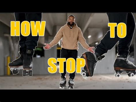 roller skate stopping