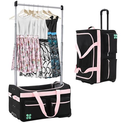 Rolling Dance Bag With Hanging Rack