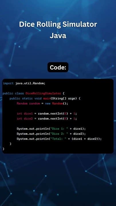 Rolling Dice Java Code