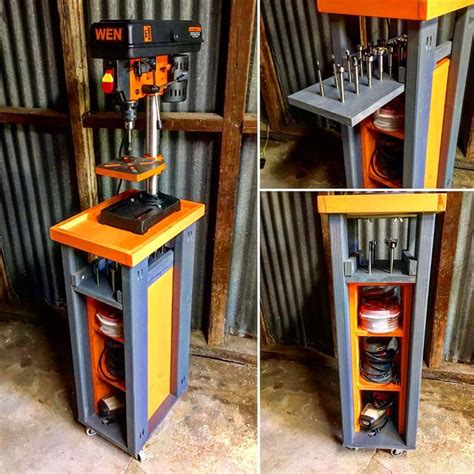 Rolling Drill Press Cart