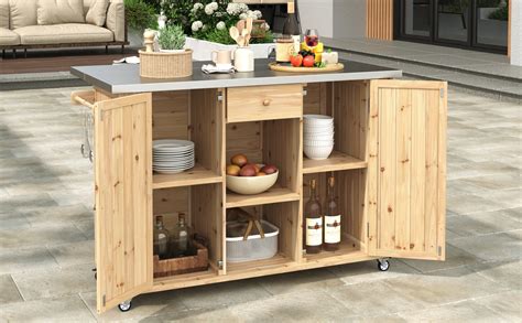 Rolling Kitchen Island Outdoor