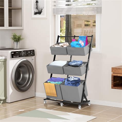 Rolling Laundry Hamper Sorter
