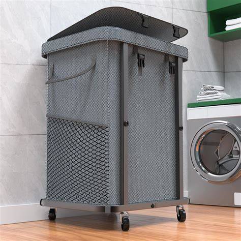 Rolling Laundry Hamper With Lid