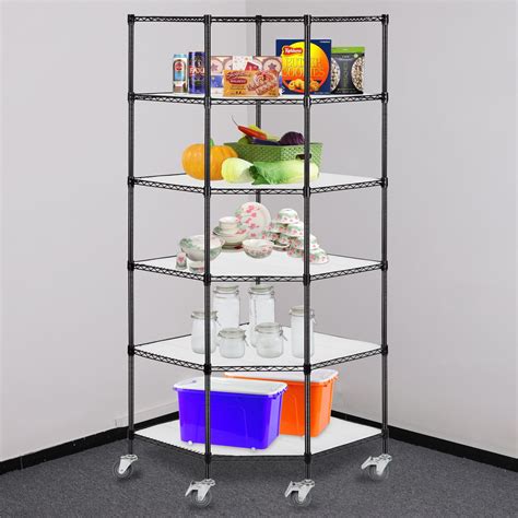 rolling wire rack storage shelves