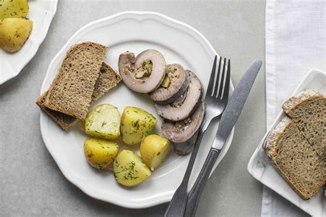 Rollmop Herring Serving Suggestion