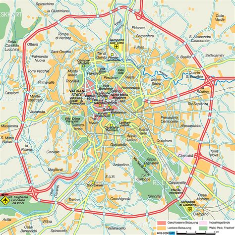 Karte von Rom (Stadt in Italien) WeltAtlas.de