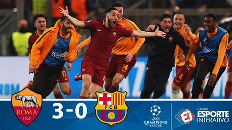 roma 3 barcelona 0