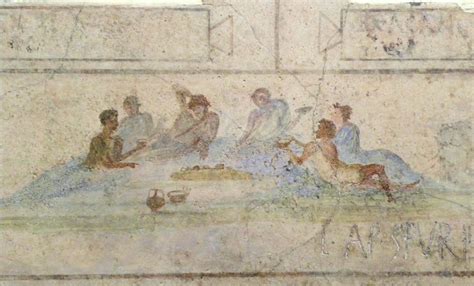 Entertainment during a Roman Dinner
