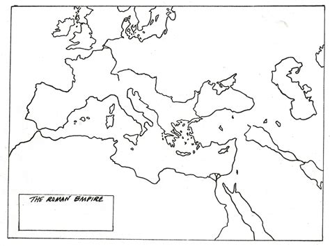 roman empire map outline