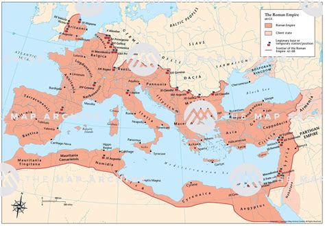 Roman Empire Printable Map