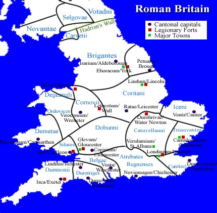 roman names for english towns and cities