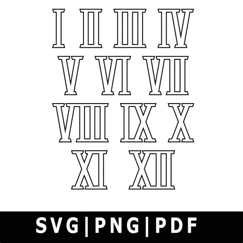 roman numeral font on cricut