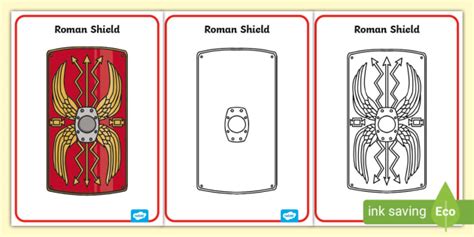Roman Scutum Pattern Printable