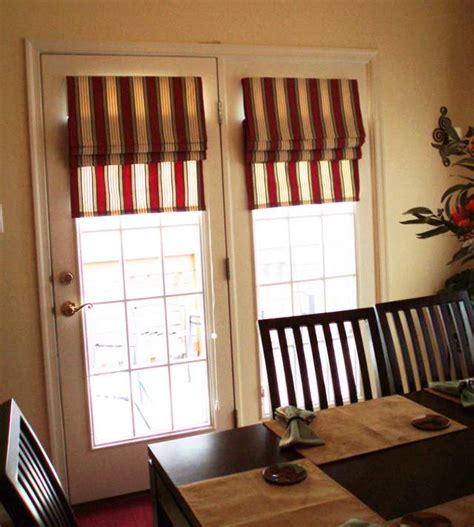 roman shades for doors with windows