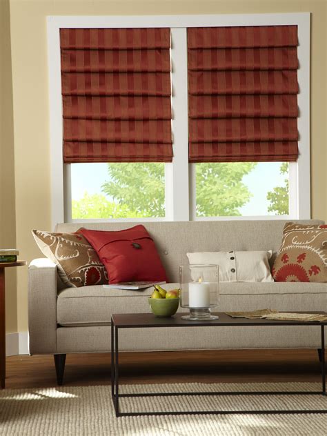 roman shades for living room curtains