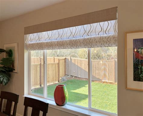 roman shades for long windows