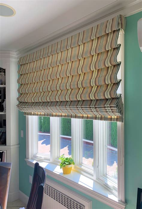 roman shades for wide windows