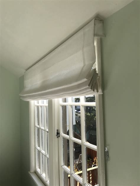 roman shades with outside mount