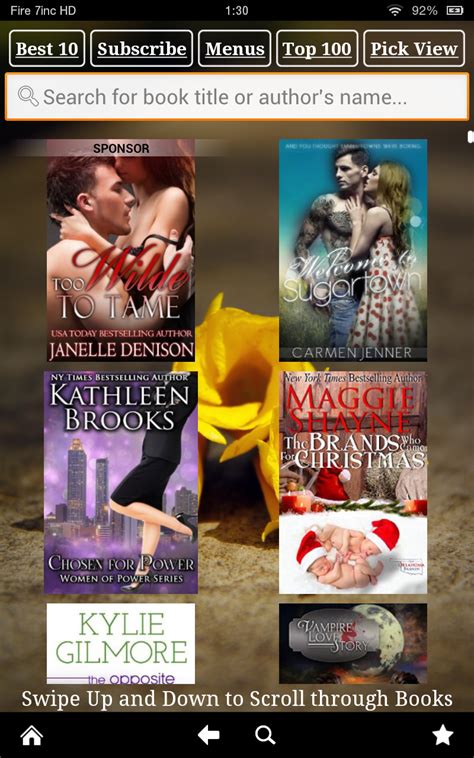 romance books for kindle fire