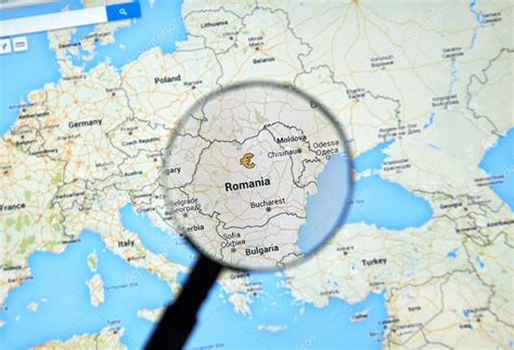 romania map google maps